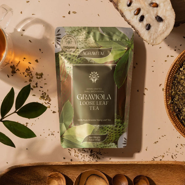 Pure Graviola Loose Leaf Herbal Tea — 100% Soursop (Graviola) Single-Ingredient Tea